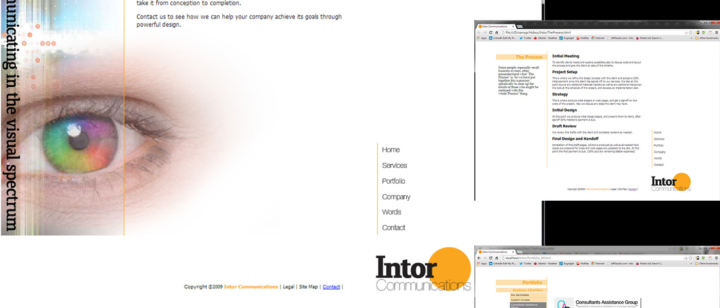 Websiter for Intor Communications